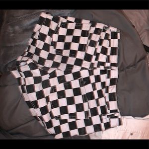 Checkered shorts